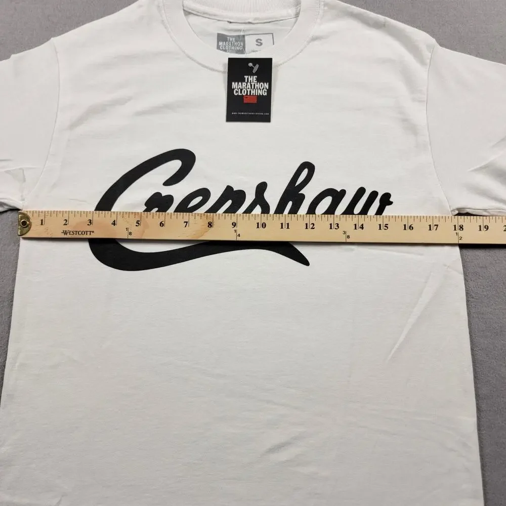 The Marathon Clothing Crenshaw Shirt Mens Small White Graphic Tee Streetwear - Picture 8 of 9